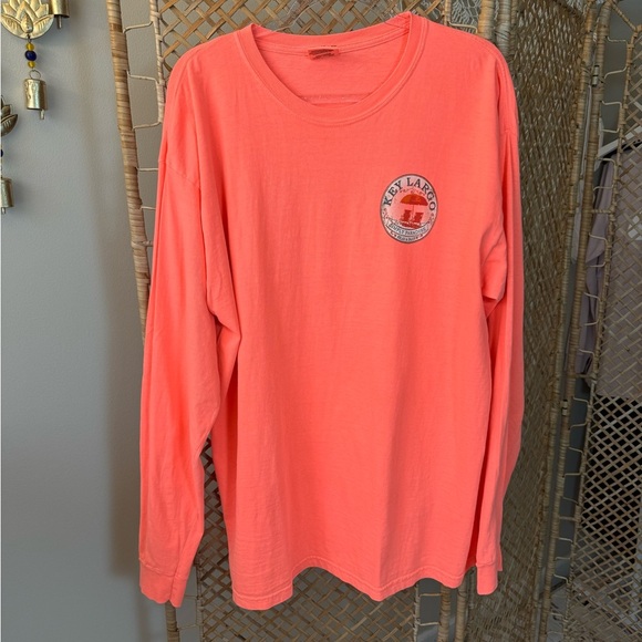 Key largo Cotton Long Sleeve Beach Tee - Picture 1 of 9